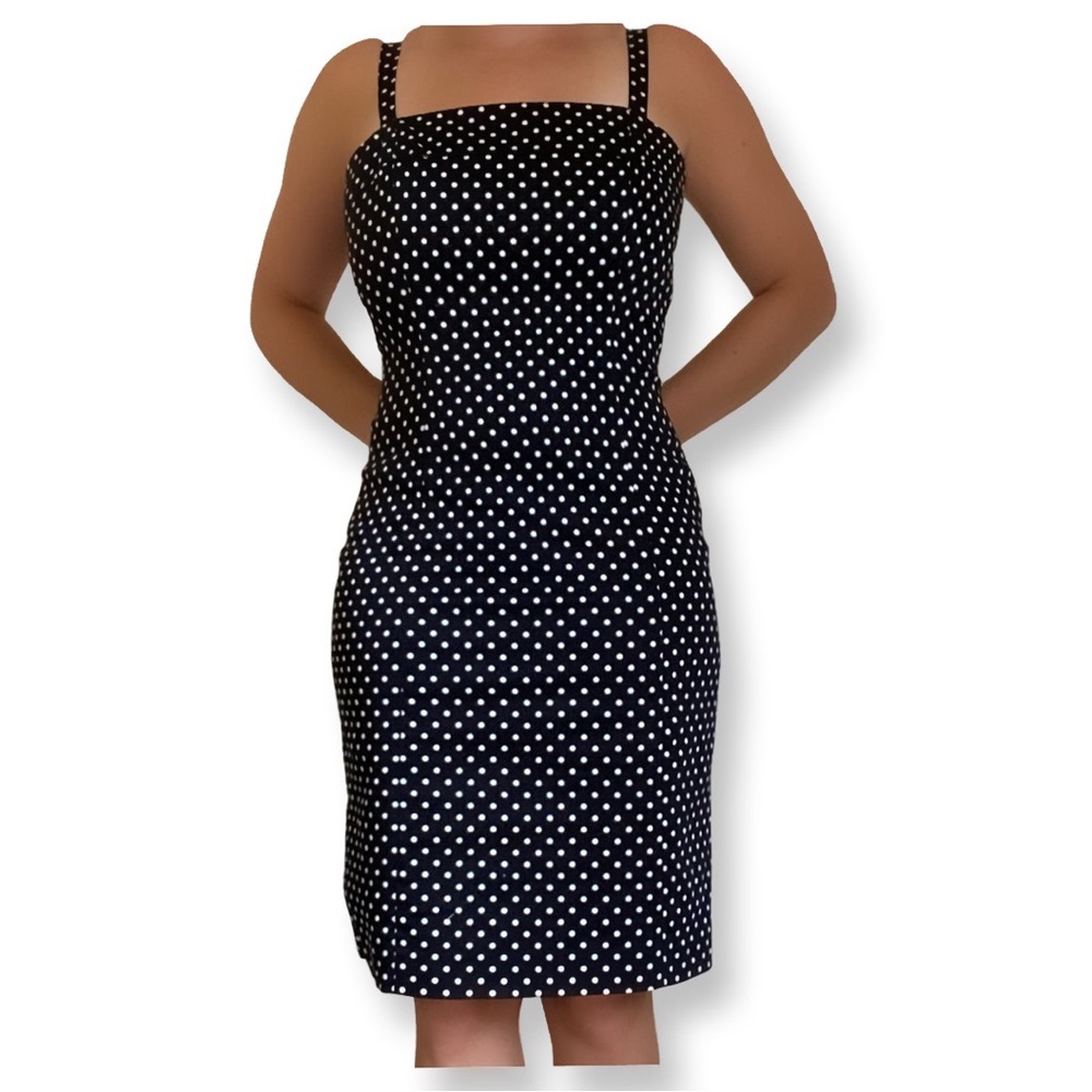 Tahari Polkadot Dress - Picture 1 of 5